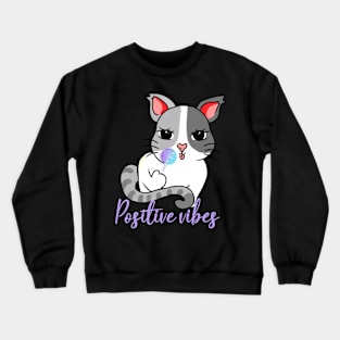 Cat and a lollipop Crewneck Sweatshirt